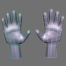 Hands Mesh Obj 3d Modeling Tutorial Hand Model Character Modeling