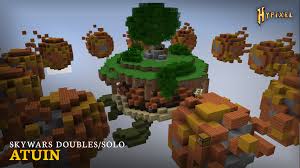 Each player spawns on their own island and when the round begins must prepare for battle before crossing to the other islands and fighting. Hypixel Maps Skywars