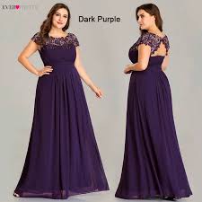 Free Shipping Plus Size Evening Dresses New Arrival Elegant A Line Chiffon Open Back Long Lace Formal Party Gowns Jkp2992 Evening Dresses Plus Size Chiffon Lace Dress Purple Evening Dress