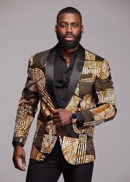 Gold and black shirt mens. Men S Black And Gold Print Blazer Black Dress Shirt Black Dress Pants Gold Watch Lookastic