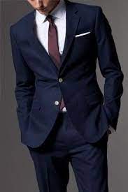 Slip on a simple crisp white shirt. Indochino Suits Navy Blue Suit Blue Suit Groomsmen Suits