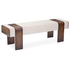 John Richard Kinda Rustic Lodge Beige Upholstered Seat Cushion Brown Wood Bench In 2020 Upholstered Furniture Wood Bench Upholstered Bench