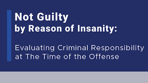 Not Guilty By Reason Of Insanity Evaluating Criminal Responsibility At The Time Of The Offense Verdugo Psychological Associates