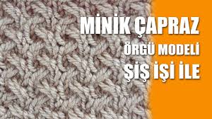 Minik Capraz Orgu Modeli Sis Isi Ile Orgu Modelleri Baby Knitting Patterns Knitting Stitches Knitting Tutorial