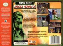 In this army men sarge's heroes hd modification, we plan to change the gameplay the pc version lacked the nice graphical enhancements that the n64 version had despite the fact that. Army Men Sarges Heroes 2 For Nintendo 64 Sales Wiki Release Dates Review Cheats Walkthrough
