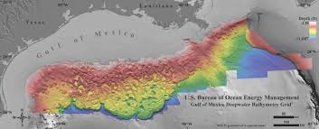 Giant tension leg platform (tlp) at night in gulf of mexico source: Boem Northern Gulf Of Mexico Deepwater Bathymetry Grid From 3d Seismic Bureau Of Ocean Energy Management