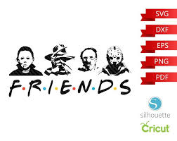 Horror Legends Friends Svg Freddy Vs Jason Svg Halloween Etsy In 2020 Cricut Halloween Svg Halloween Silhouettes