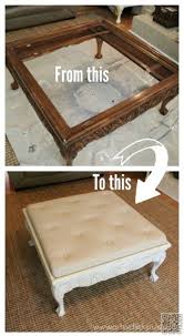 Don T Throw Away Your Old Furniture 29 Upcycled Furniture Projects You Ll Love Diy Tufted Ottoman Furniture Projects Diy Furniture