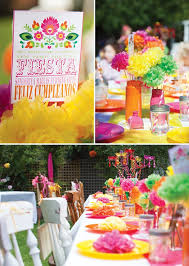 My favorite spanish beach party ideas and elements from this fabulous birthday celebration are: Bright And Cheerful Mexican Fiesta Birthday Party Hostess With The Mostess
