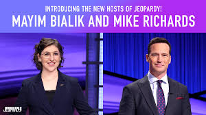 Topics with 4 clues a piece). Jeopardy On Twitter Announcing Mayim Bialik And Mike Richards As Our New Hosts Of Jeopardy Richards Will Host The Daily Syndicated Show While Bialik Will Host Primetime And Spinoff Series Https T Co Mvqaqnkgju Https T Co L9grxcxutg
