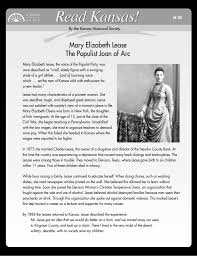 Maybe you would like to learn more about one of these? Mary Elizabeth Lease Indd Kansas Historical Society