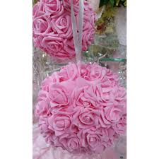 Classic and elegant wedding party. Red Kissing Balls Pink Kissing Ball Rose Balls Hanging Kissing Ball C T B