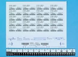 Laser Patient Identification Wristband And 20 Chart Labels