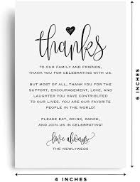 Amazon Com Wedding Thank You Place Setting Cards 4x6 Print To Add To Your Table Centerpieces And Wedding Table Centerpieces Wedding Wedding Venue Decorations