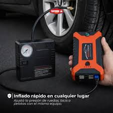 Kit Jumper + Bomba de Aire para Automóvil 🚗⚡ ¡No te quedes varado! Con  este kit de arranque portátil podrás encender tu vehículo fácilmente cuando  la batería esté descargada y además contar