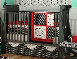 Black And White Crib Bedding Set Red Black White Girl Crib Bedding Nursery Set By Dk Leigh Dk Leigh Store Crib Bedding Girl Red Crib Baby Nursery Design
