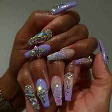 Nails now aycrlic nails gray nails hair and nails coffin nails acrylic nails coffin grey toenails 48 summer acrylic coffin nails designs 2019 koees blog. Krishna J On Instagram Lilac Rhinestones Classic Coffin Nails King Blings At Work Again Nails By Y Lilac Nails Design Lilac Nails Coffin Nails Glitter