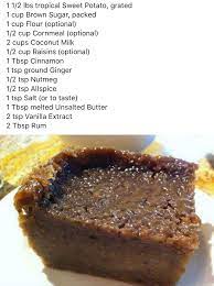 The Caribbean Sweet Potato Pudding Jamaican Sweet Potato Pudding Potato Pudding