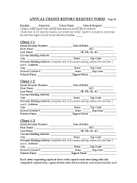 Collection of most popular forms in a given sphere. Annual Credit Report Form 3 Free Templates In Pdf Word Excel Download