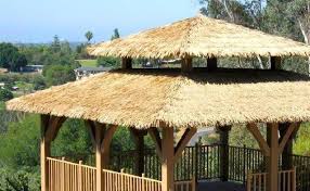Get outdoors for some landscaping or spruce up your garden! Synthetic Thatch Artificial Thatch Roofing Tiki Shack Importer