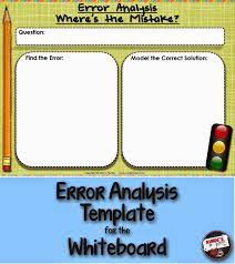 Runde S Room Error Analysis Template Error Analysis Error Analysis Math Interactive Math Journals