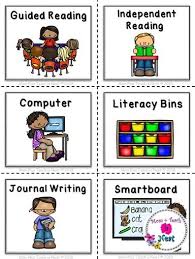 Literacy Station Pocket Chart Labels Literacy Stations