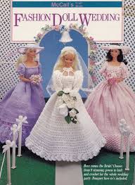 Fashion Doll Wedding Mccall S Crochet Knitting Pattern Magazine M8410 Barbie Clothes Patterns Barbie Bride Fashion Dolls