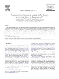 Of course (((xanzi))), nothing i'd like better. Pdf Ovulatory Cycle Effects On Tip Earnings By Lap Dancers Economic Evidence For Human Estrus