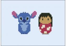Each of our pattern conveniently includes a color key and sheet. Lilo Stitch Digital Cross Stitch Pattern