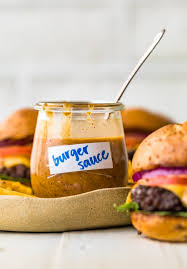 A Jar Of The Best Burger Sauce With A Spoon Burger Sauce Burger Sauces Recipe Best Burger Sauce