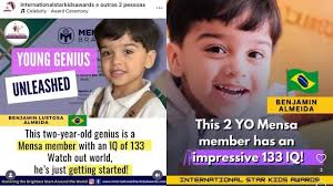 Garotinho de Feira de Santana entra para grupos com os maiores QI's do  mundo