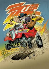 Clean shirt, new shoes and i don't know where i am goin' to silk suit, black tie i don't need a reas. Zztop Eliminator Cartoon 2014 Tour By Bob C Hardin On Deviantart