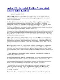 We did not find results for: Mal Praktek