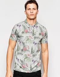 Flower patterns pattern flowers tropical flowers pattern watercolor and ink vintage flowers seamless background vintage illustration creative this frangipani floral hawaiian shirt is a timeless design. Only Sons Polo Shirt With All Over Floral Print 33 Asos Lookastic