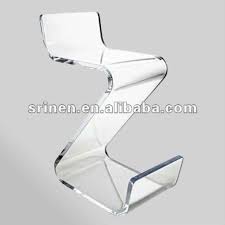 Clear Acrylic Zig Zag Chair Lucite Z Shape Plexiglass Chair Perspex Bar Stool Da 1005 100 250 Acrylic Chair Bar Chairs Bar Stools