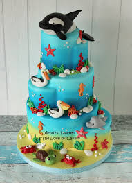 Sealife Cake Ocean Cakes Ocean Birthday Cakes Whale Birthday Cake