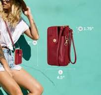 Amazon.com: Mundi Jacqui RFID Crossbody Wallet for Women ...