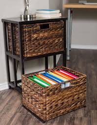 Shop storage solutions at the container store. Birdrock Home Abaca 2 Tier File Cubby Cabinet Delivered Fully Assembled Hanging Letter And Legal Home Decorative Box Filing Office Decor Natural Wood 2 Drawers Vertical Storage Furniture Furniture Home Kitchen