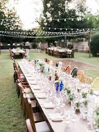 7 Beautiful Backyard Weddings At Real Homes Just Like Yours Home Wedding Inspiration Backyard Wedding Home Wedding