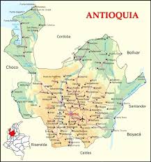 It is on the eastern shore of the gulf of urabá. Antioquia Road Map Full Size Gifex