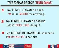 Tener Ganas In 2020 Learning Spanish Spanish To English Phrases Learn English Vocabulary
