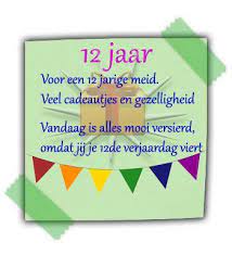 12 Jaar Verjaardag Tekst Plaatjes Verjaardag Verjaardag Kaarten Teksten