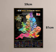 Check spelling or type a new query. Uk Football Scratch Maps 2021 22 Stadium Map Poster Review