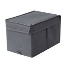 Boite De Rangement Spaceo Gris H 17 5 X L 17 5 X P 28 5 Cm Boite De Rangement Rangement Sous Vide Rangement Dressing