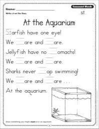 At The Aquarium Consonant Blends St Phonics Poetry Page Phonics Consonant Blends Consonant
