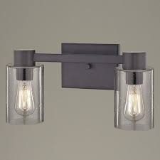 2 Light Seeded Glass Bathroom Light Bronze At Destination Lighting Bathroom Lighting Glass Bathroom Bathroom Lighting Design