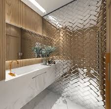 The 25 Best Mirror Tiles Ideas On Pinterest Antique Mirror Mirror Bathroom Tiles 736 X 729 Mirror Tiles Bathroom Bathroom Interior Bathroom Interior Design
