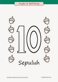 Hitam putih angka 1 sampai 10 minimalis art canvas print lukisan poster dinding gambar dicetak home decor no dibingkai painting poster wall picturesprints painting aliexpress. Belajar Paud Balita Tk Mengenal Menulis Angka 1 10 Sambil Bermain Belajar Anak Pinterest