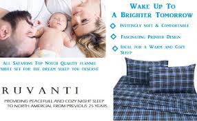 Home fashion designs turkish cotton flannel sheet set at amazon. Amazon Com Ruvanti 100 Cotton 4 Pcs Flannel Sheets King Deep Pocket Warm Super Soft Breathable King Size Flannel Sheets Buffalo Plaid King Size Bed Sheet Set Include Flat Sheet Fitted Sheet 2 Pillow