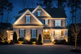 Choose landscape lighting fixtures that match each other and the architectural style of your home. Outdoor Lighting Raleigh Landscape Lighting Raleigh Fontaine Landscaping
